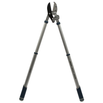 Foarfeca telescopica pentru crengi pomi, de gradina, universala, Grunman, lama otel, 67 x 28.5 x 2.5 cm, 1.5 kg, grosime crengi maxima 3.5 cm, maner aluminiu, cu coada