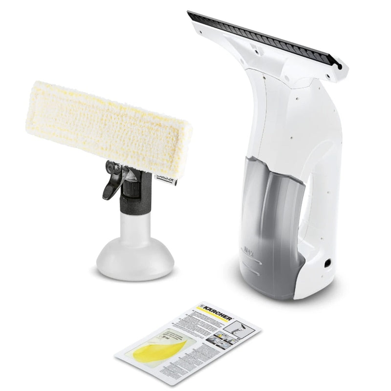 Aspirator geamuri Karcher, aspirare umeda, acumulator, 0.10 l, alb, latimea de lucru 25 cm, acumulator functionare 25 min, timp de incarcare 150 min, Litiu-ion 3.6V, 0.5 kg, 13 x 25 x 27.5 cm