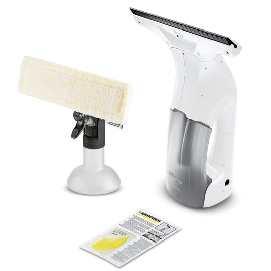 Aspirator geamuri Karcher, aspirare umeda, acumulator, 0.10 l, alb, latimea de lucru 25 cm, acumulator functionare 25 min, timp de incarcare 150 min, Litiu-ion 3.6V, 0.5 kg, 13 x 25 x 27.5 cm