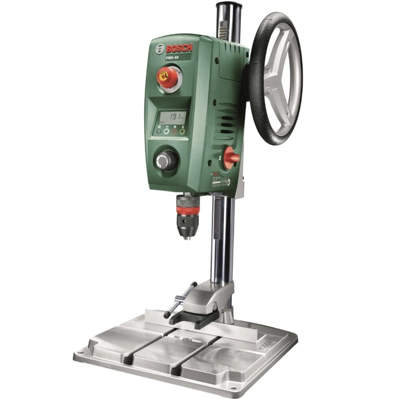 Masina de gaurit cu coloana, cu cablu, Bosch PBD 40, 710 W, 2500 rpm, mandrina rapida, include limitator paralel, clema strangere rapida, 11.2 kg, mandarina 1.5 - 13, 40 mm lemn, 13 mm otel, 230 V