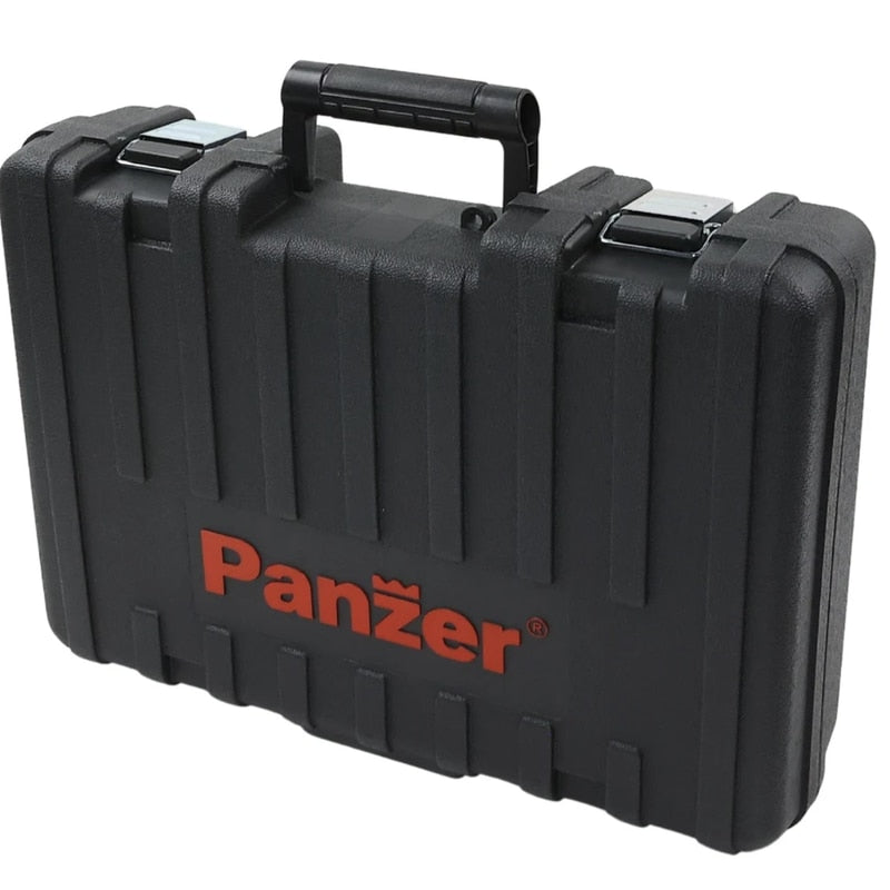 Ciocan rotopercutor Panzer, 1100 W, cu cablu, 1300 rpm, SDS-plus, cu valiza, mandrina rapida si ochelari de protectie, 3, 4 J, numar percutii 4900 bpm, functie daltuire, gaurire cu / fara percutie