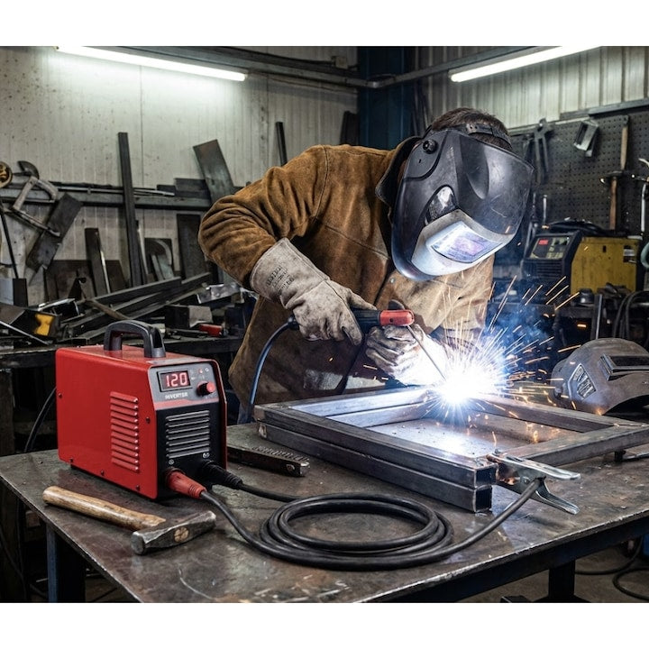 Aparat sudura, Invertor Panzer, afisaj digital, curent sudare reglabil, 4mm diametru, 5600W, IP21S, clasa izolare F