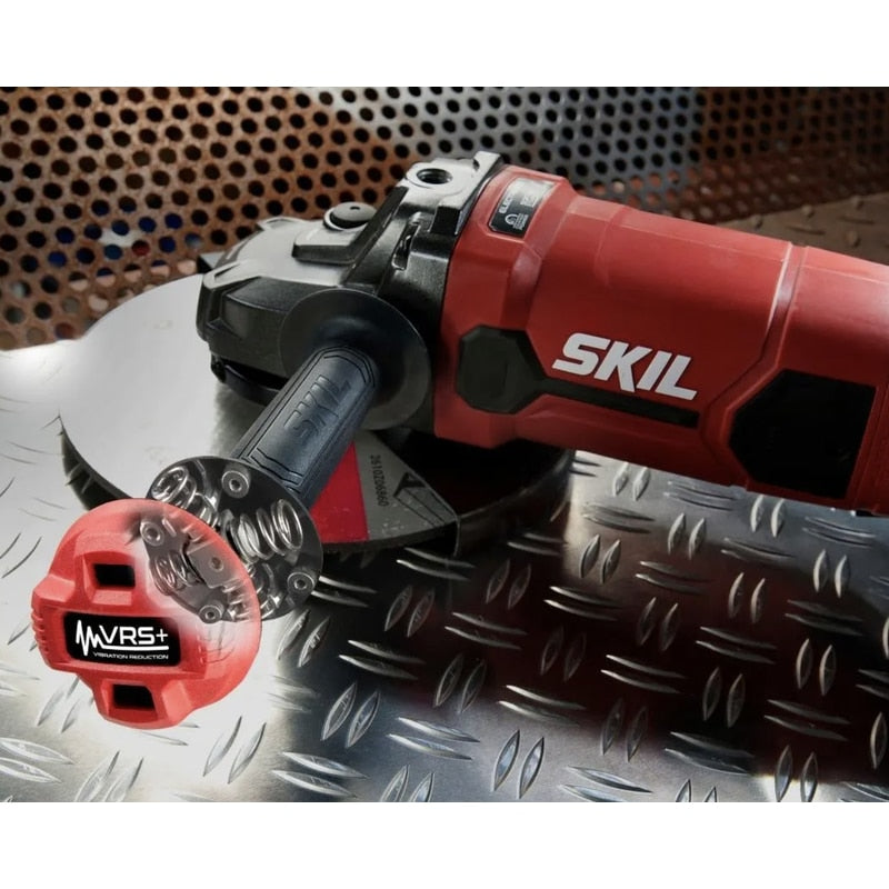 Polizor unghiular Skil, 2200 W, 6600 rpm, Diametru disc 230 mm, taiere, polizare si indepartare a ruginii, 56.8 cm lungime, Sistem de blocare, Aparatoare, Filet arbore: M14, 230 V, set de flanse