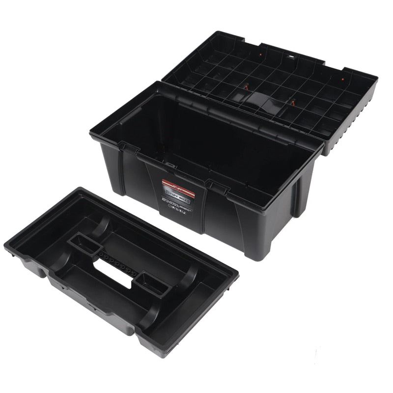 Cutie pentru scule, Patrol, din plastic, semiprofesional, sistem de inchidere din plastic rezistent, tavita detasabila pentru: cuie, dibluri, suruburi, transport usor, 580 x 285 x 295 mm