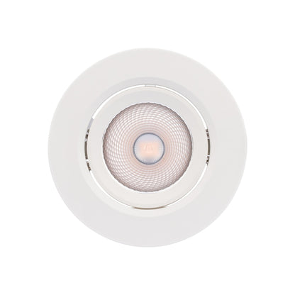 Spot LED incastrat PT 08 70420, 6.5W, lumina neutra, orientabil, alb mat