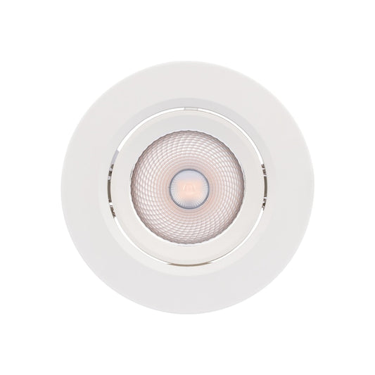 Spot LED incastrat PT 08 70420, 6.5W, lumina neutra, orientabil, alb mat