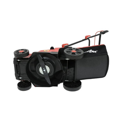 Masina de tuns iarba, Panzer, fara acumulator, motor fara perii, latime taiere 37 cm, 18 V + 18 V,  turatie 3300 rpm, 6 pozitii inaltime, sac colector 35 litri, inaltime reglabila 2.5 - 7.5 cm