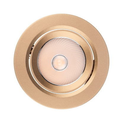 Spot LED incastrat PT 08 70429, 10W, lumina neutra, orientabil, auriu mat