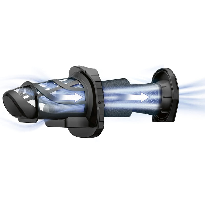 Aspirator fara sac Bosch, ciclonic, aspirare uscata, acumulator 14.4V, pentru uz casnic si auto, 40 min functionare continua, filtru lavabil, 0.4 litri, pentru colturi, 5 ore incarcare, 1.2 kg