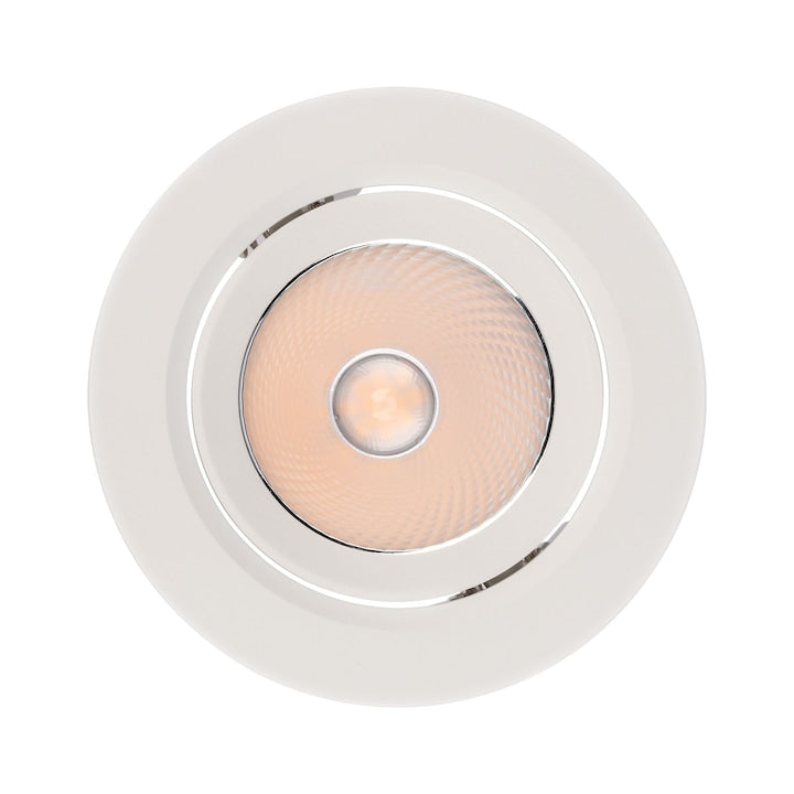 Spot LED incastrat PT 08 70427, 10W, lumina neutra, orientabil, alb mat