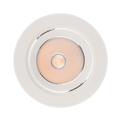 Spot LED incastrat PT 08 70427, 10W, lumina neutra, orientabil, alb mat