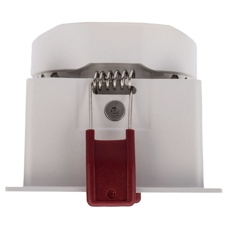 Spot incastrat, alb, 12W, 1100 lm, lumina neutra, 4000K, patrat, IP 20, adancime 6.7 cm, latura 8.4 cm, 20.000 ore, usor de montat, 220V