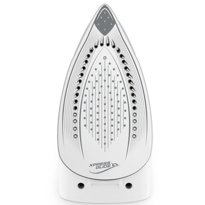 Statie de calcat Tefal Express Optimal, 2200 W, 1.2 litri, jet de abur 190 g/min, talpa Xpress Glide, jet de abur vertical, presiune 5 bar, oprire automata, functie anticalcar, alb albastru