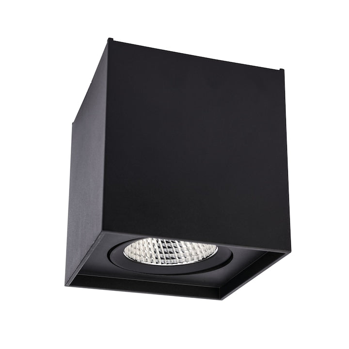Spot LED aparent PC 01 70443, 10W, lumina neutra, orientabil, negru mat