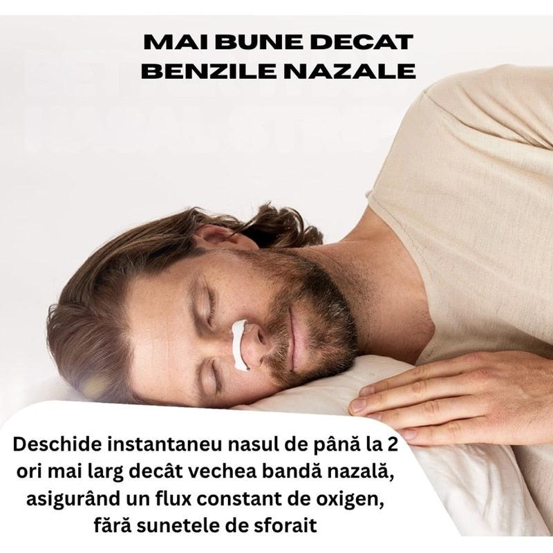 Clips nazal, Antisforait, Mareste Capacitatea Respiratorie, Ajuta cu Deviatia de Sept, 15 benzi magnetice, rezistent la apa, Marimi Diferite pentru Orice Tip de Nas, negru, brand NETERRA