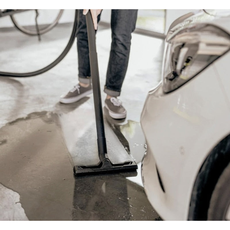 Aspirator cu sac Karcher, 1100 W, 20 L, aspirare umedă și uscată, galben și negru, furtun 2.2 m