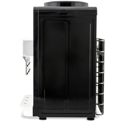 Dozator de apa Zass, putere incalzire 550 W, putere racire 50 W, indicatoare LED pentru apa calda si rece, termostat automat, negru, bidon superior 11 / 19 l, silentios, simplu, tava colectare apa
