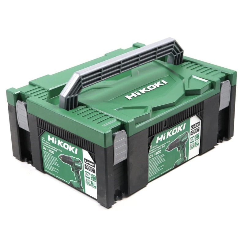 Masina de gaurit si insurubat, cu percutie, cu 2 acumulatori inclusi, profesional, 18 V, 5 Ah, Hikoki, 1700 rpm, mandrina rapida, motor fara perii, cu valiza, 1.4 kg, 2 trepte turatie, 2 cuplu