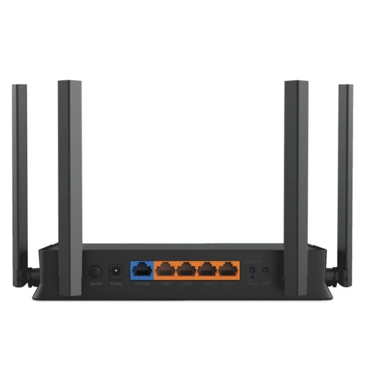 Router wireless TP-Link Archer, Wi-Fi 7, Dual-Band, 2.4 / 5 GHz, 688 + 2882 Mbps, 4 antene externe, negru, 0 ~ 40 grade functionare, Comutator on off, din plastic, sistem operare Android, iOS