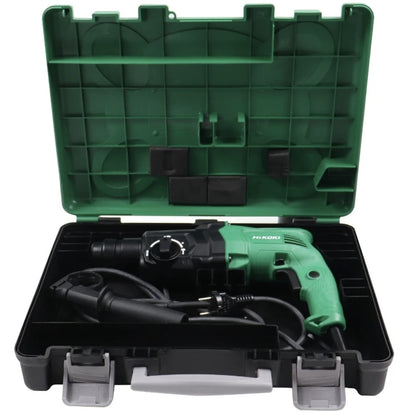 Ciocan rotopercutor Hikoki, 730 W, cu cablu, 1050 rpm, SDS-plus, cu valiza, 230V, cablu 3.5m, 2.7 kg, Sistem percutie, profesional, beton, lemn, otel, cu carota sau burghiu