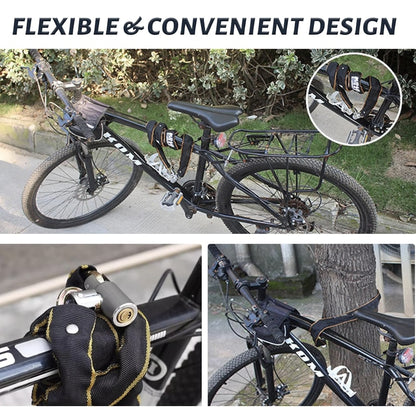 Cablu antifurt 4 cifre bicicleta, scuter, moped, 130 cm, practic si portabil pentru protejarea vehiculelor si echipamentelor impotriva furtului, din metal, cu cheie, calitate superioara, brand NETERRA
