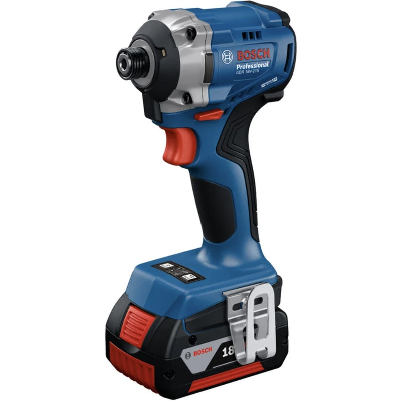 Masina de insurubat cu impact, pe acumulator neinclus, 18V, Bosch Professional, 3300rpm, mandrina hexagon 1/4, motor fara perii, 1kg, suruburi M6 - M16, 3800 percutii, 215 Nm cuplu, 2 trepte torsiune