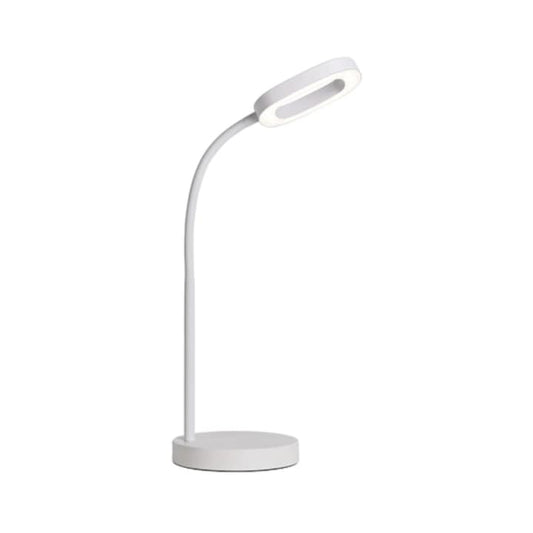 Veioza LED Hoff Mia, 8.5 W, 620 lm, lumina neutra, 4000 K, dimabil, alb, modern, trei trepte (10 %, 40 %, 100 %) prin comutator tactil, 1 kg, cablu 1.5 m, IP 20