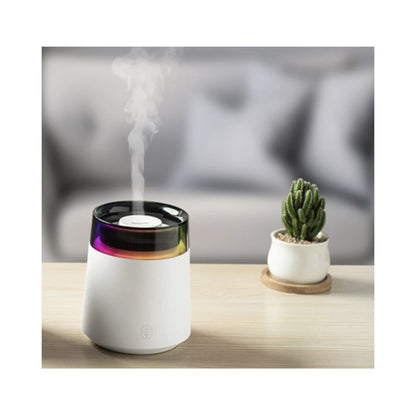 Difuzor aromaterapie ultrasonic H10, alb, 0.15 litri, lumina ambientala, 220V, 400 g, indicator LED, recomandata: dormitor, living, birou, oprire automat