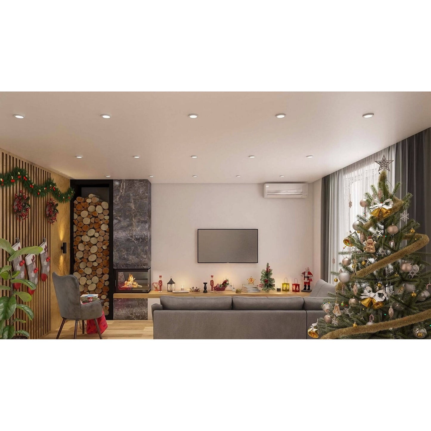 Spot LED incastrat MT 137 70349, 7W, lumina neutra, IP44, alb mat