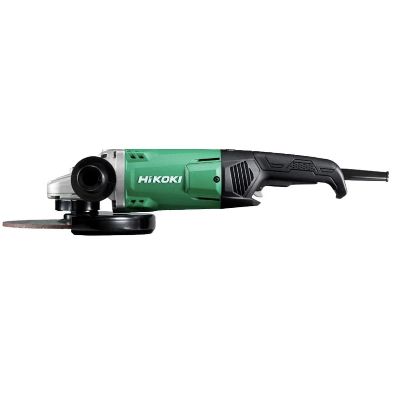 Polizor unghiular Hikoki, 2000 W, 6600 rpm, diametru disc 23 cm, lungime de 47 cm, aparatoare disc, maner lateral. Sistem de blocare, 230V