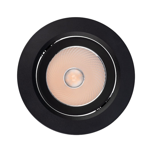 Spot LED incastrat PT 08 70431, 10W, lumina neutra, orientabil, negru mat