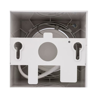 Spot LED aparent, 10 W, 1270 lm, lumina neutra, orientabil, alb mat, 220V, 11.1 cm inaltime, patrat