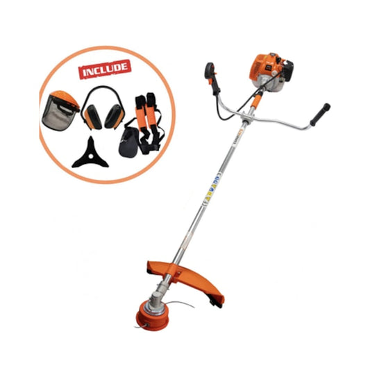Motocoasa pe benzina, Ruris Expert, motor in 2 timpi, 1.4 kW, 1.9 CP si accesorii, 7 kg, termic, de umar, 42 cc, raport amestec 1:40, 92.8 dB, diametru taiere 20 cm
