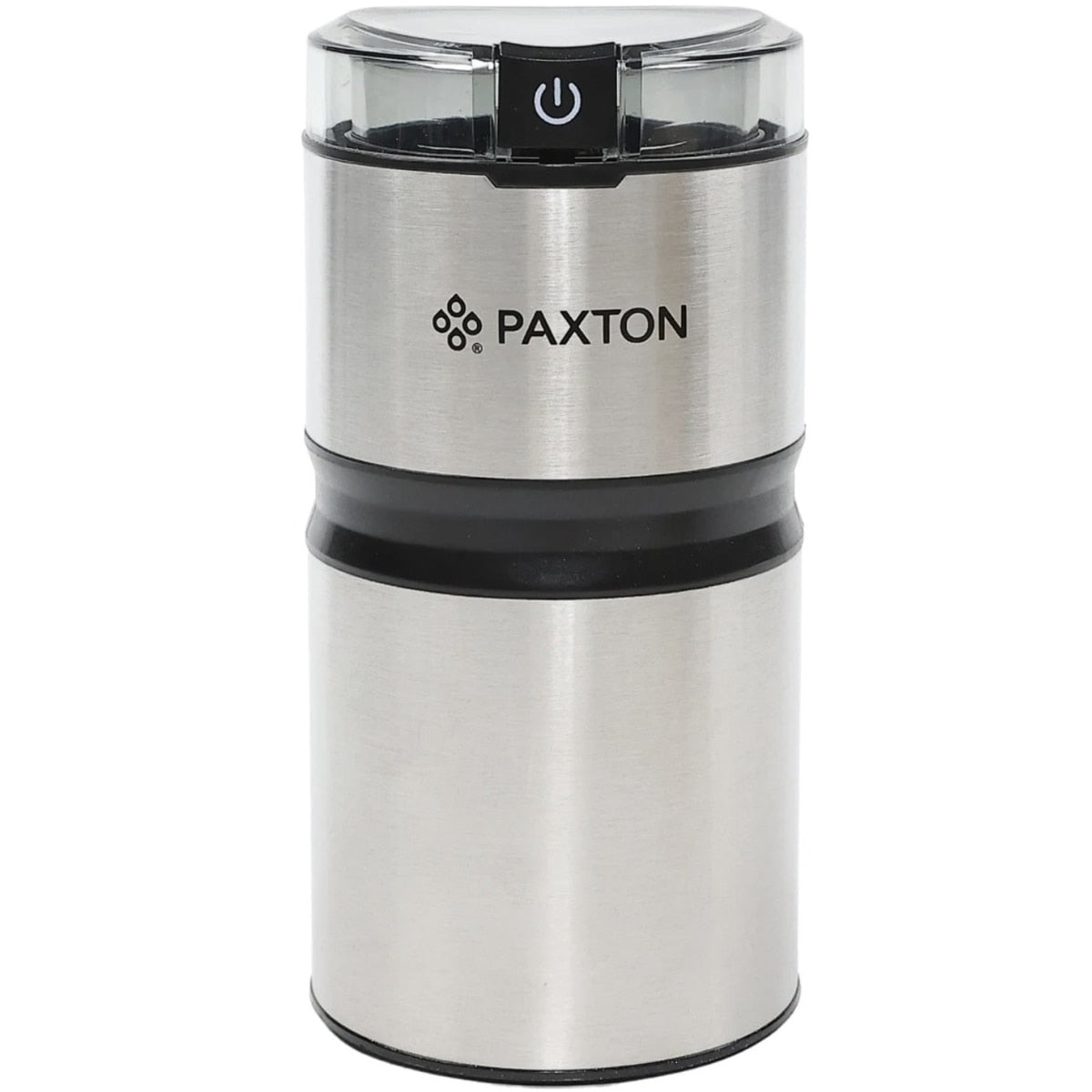 Rasnita cafea, Paxton, 150 W, 50 g, sistem depozitare cablu 0.8 metri, lame din inox, argintiu, 9.1 x 9.1 x 18.3 cm, 0.7 kg, 230V, 68 dB, clasa protectie 2, buton ON OFF